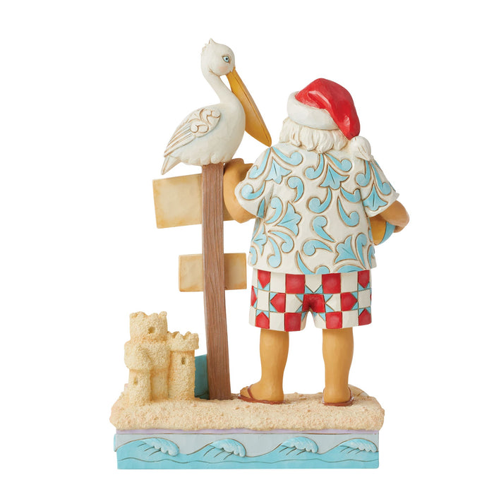 Enesco Santa With Signs And Pelican