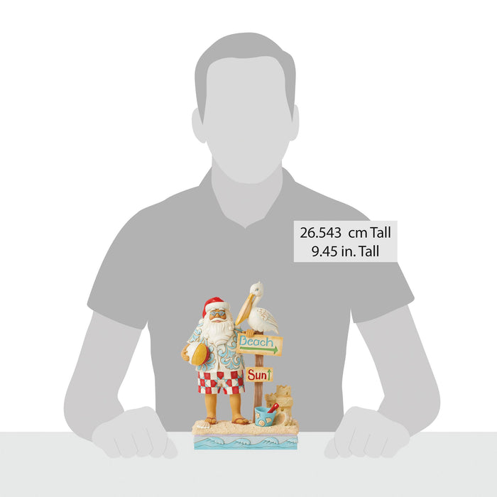 Enesco Santa With Signs And Pelican