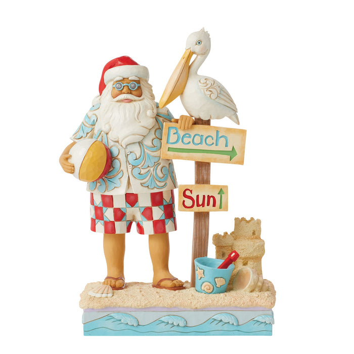Enesco Santa with Signs and Pelican