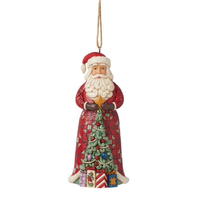 Enesco Santa with Tree in Skirt Orn