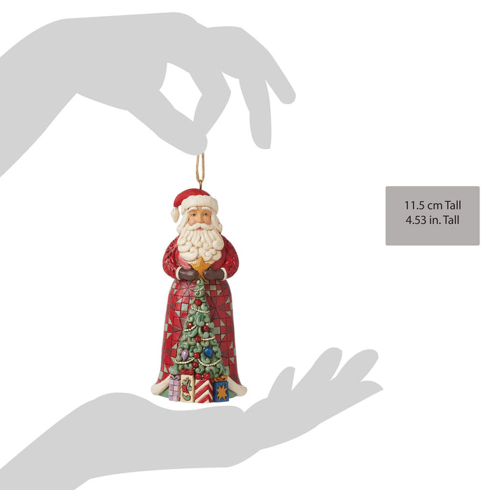 Enesco Santa With Tree In Skirt Orn