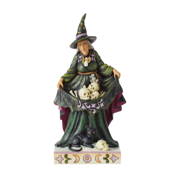 Enesco Scary Witch Skulls Skirt Fig