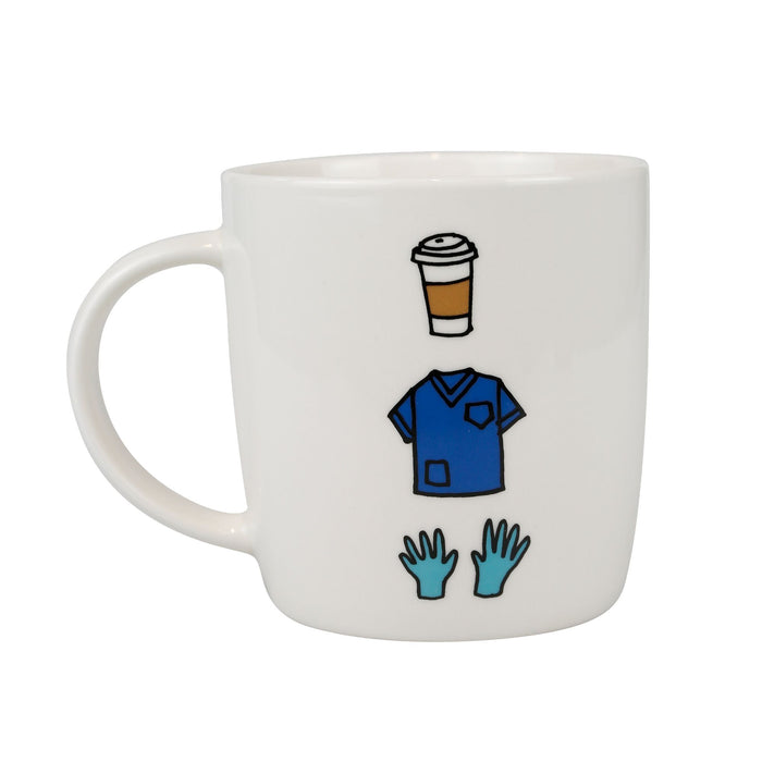 Enesco Scrubs Mug Sock Card Set