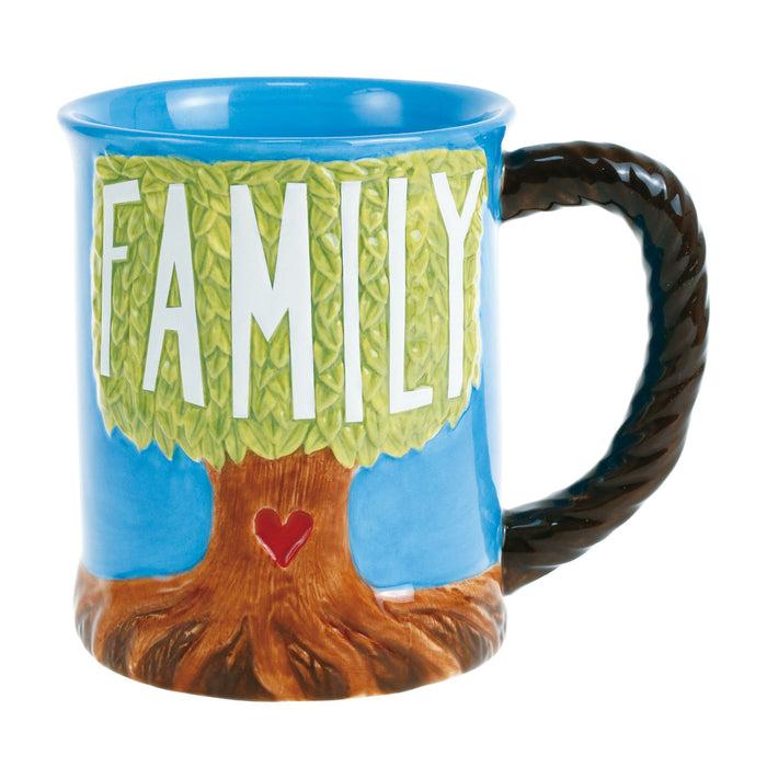 Enesco Sculpted Family Tree Mug