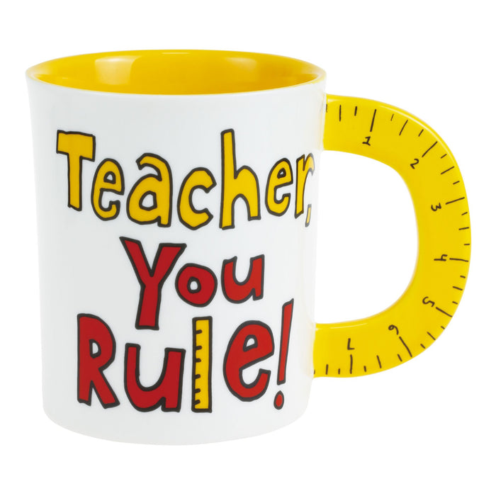 Enesco Sculpted Ruler Teacher Mug