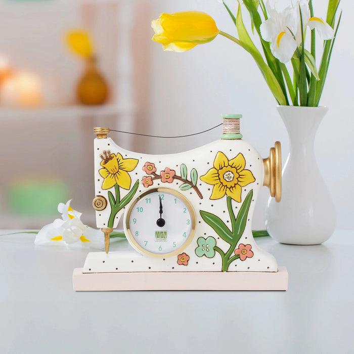 Enesco Sew Happy Desk Clock