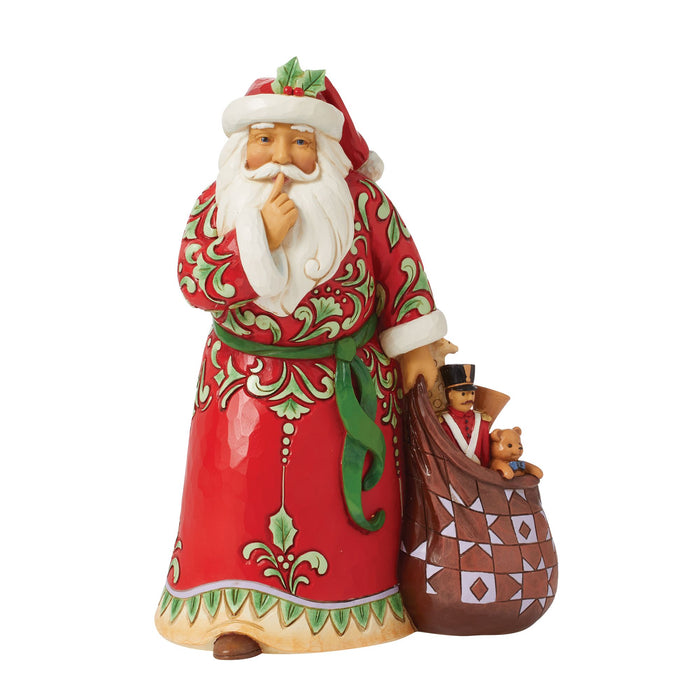 Enesco Shush Santa Figurine