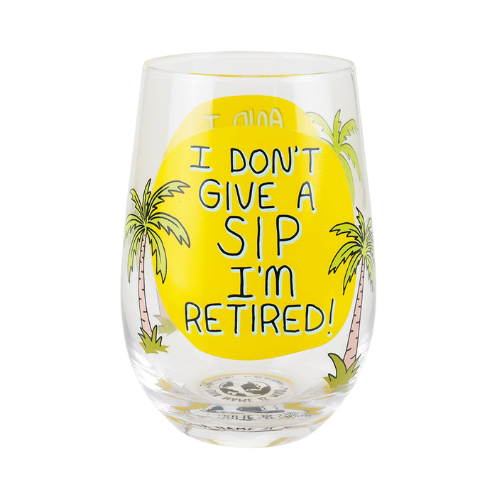 Enesco Sip Retired Stemless Glass