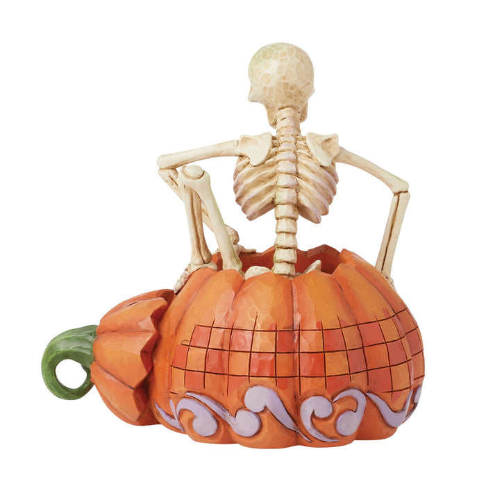 Enesco Skeleton Pop Out Pumpkin Fig