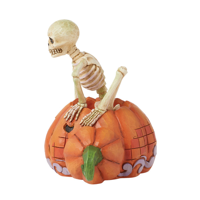 Enesco Skeleton Pop Out Pumpkin Fig
