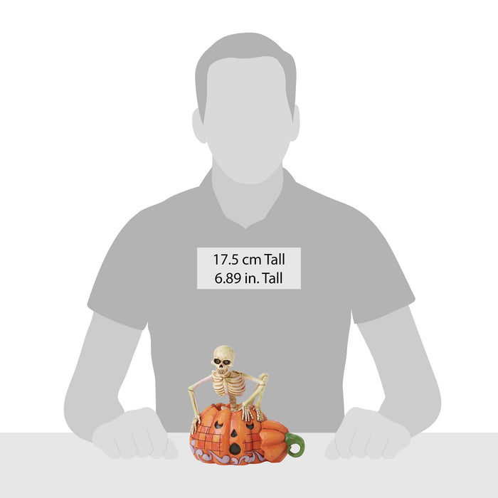 Enesco Skeleton Pop Out Pumpkin Fig