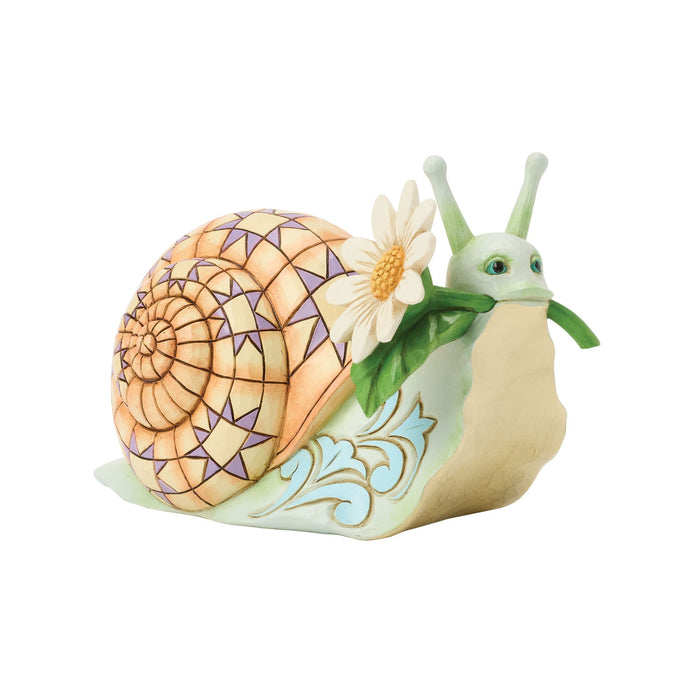 Enesco Snail with Daisy Flower Fig
