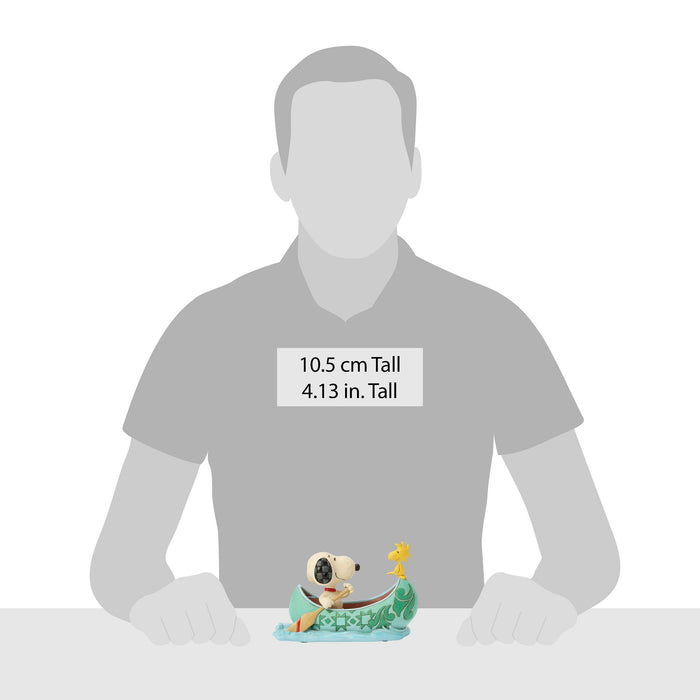 Enesco Snoopy And Woodstock In Canoe