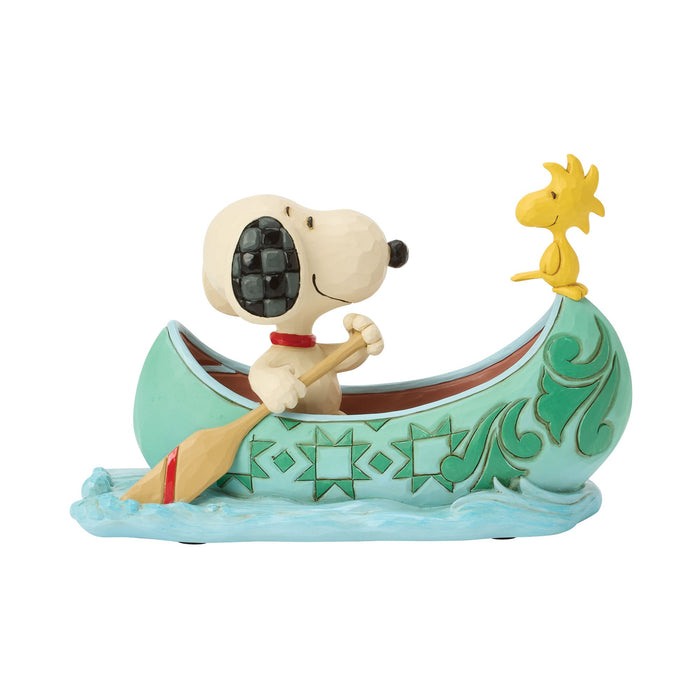 Enesco Snoopy and Woodstock in Canoe