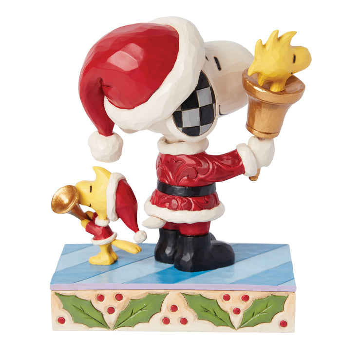 Enesco Snoopy And Woodstock Santas