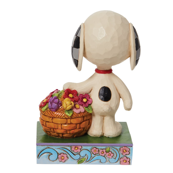 Enesco Snoopy Basket Of Tulips