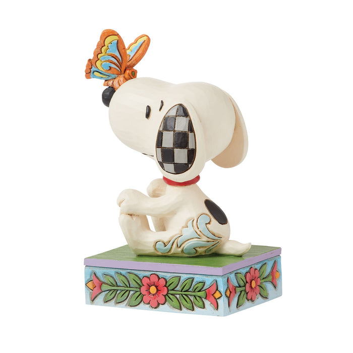 Enesco Snoopy Butterfly On Nose