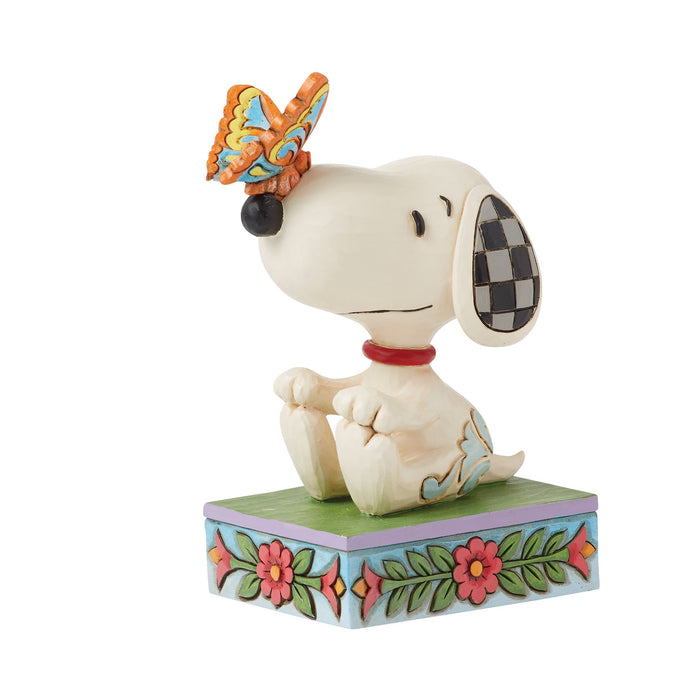 Enesco Snoopy Butterfly On Nose