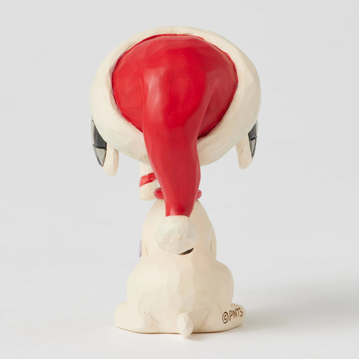 Enesco Snoopy Glitter Candy Cane Mini