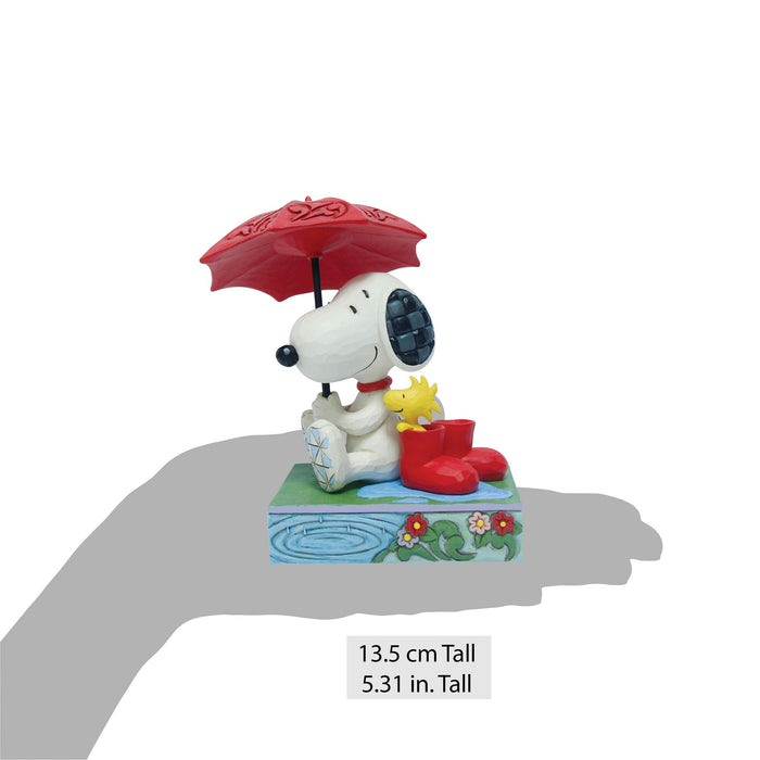 Enesco Snoopy Holding Umbrella