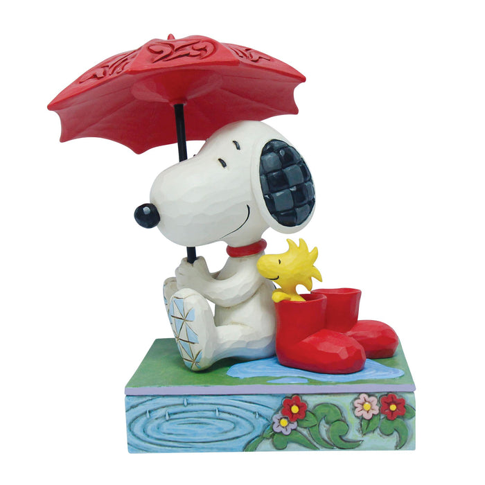 Enesco Snoopy Holding Umbrella