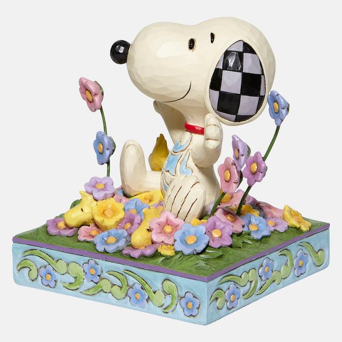 Enesco Snoopy In Flowers