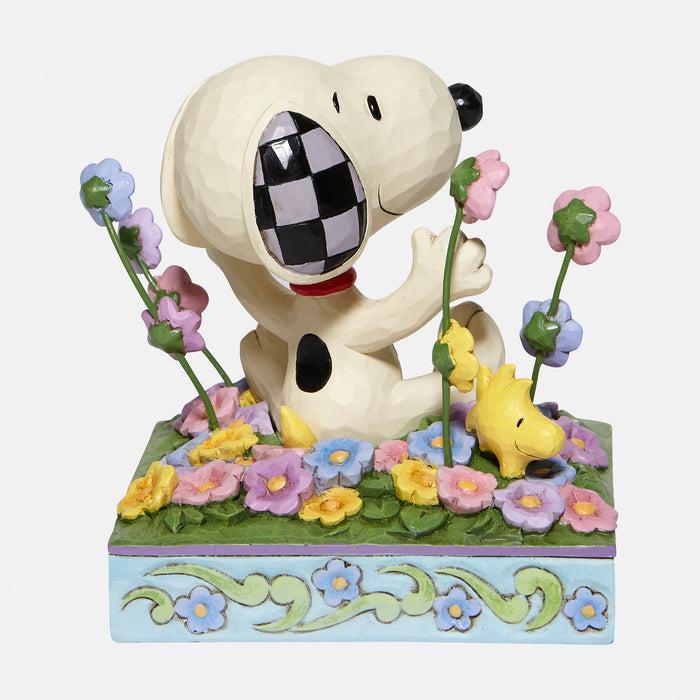 Enesco Snoopy In Flowers