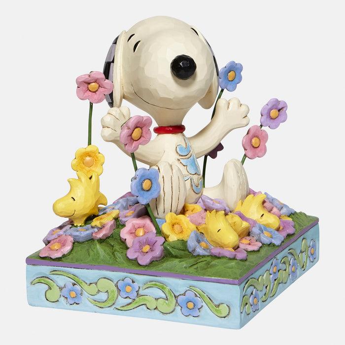 Enesco Snoopy In Flowers