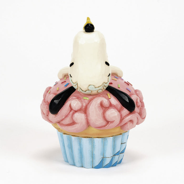 Enesco Snoopy Laying On Cupcake