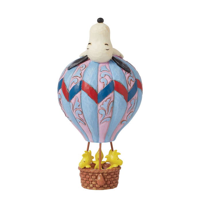 Enesco Snoopy Laying On Hot Air Ballo