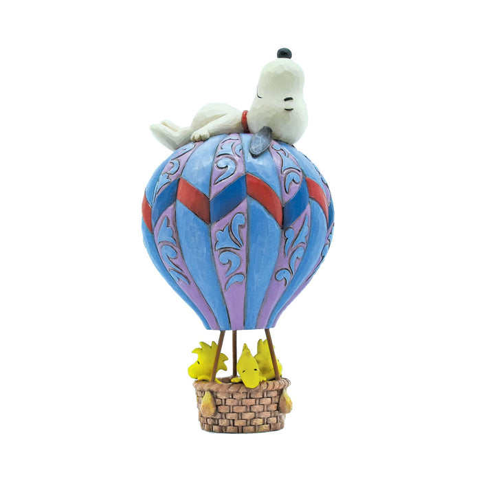 Enesco Snoopy laying on Hot Air Ballo