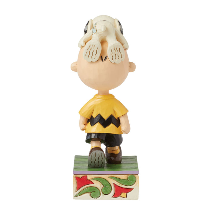 Enesco Snoopy On Charlie Brown's Head