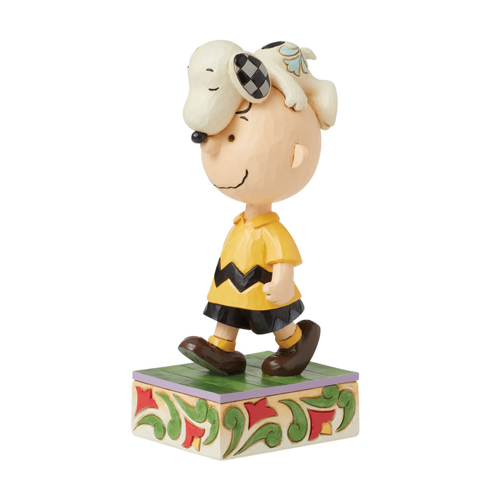 Enesco Snoopy On Charlie Brown's Head