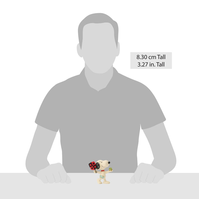 Enesco Snoopy Playing Pickleball Mini