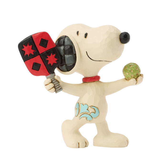 Enesco Snoopy Playing Pickleball Mini