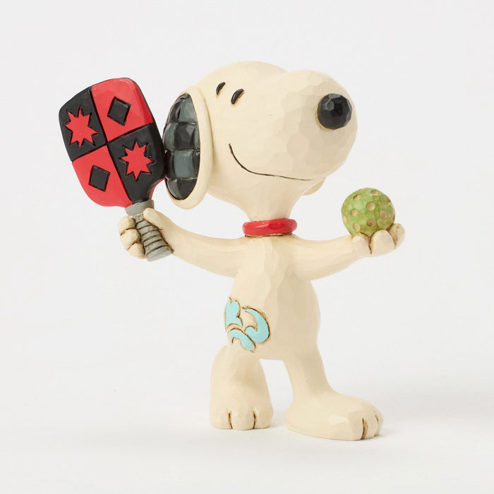 Enesco Snoopy Playing Pickleball Mini
