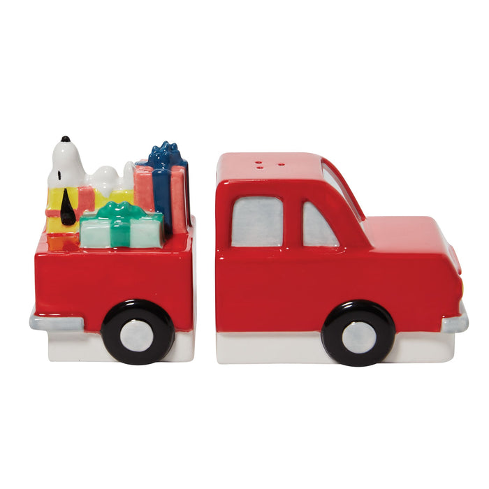 Enesco Snoopy Red Truck