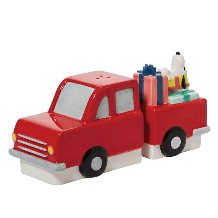Enesco Snoopy Red Truck