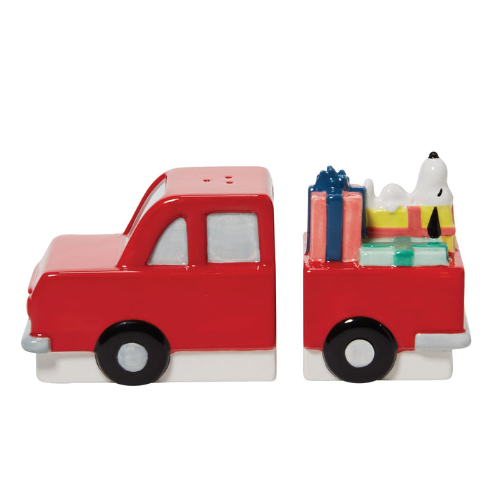 Enesco Snoopy Red Truck