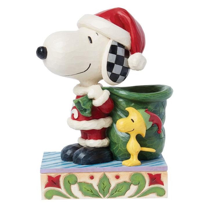 Enesco Snoopy Santa and Elf Woodstock