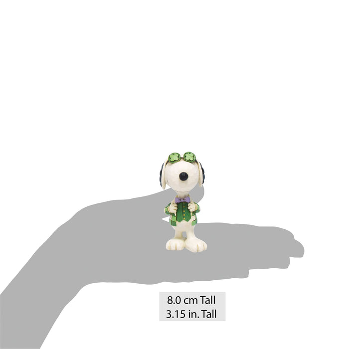 Enesco Snoopy Shamrock Glasses Mini