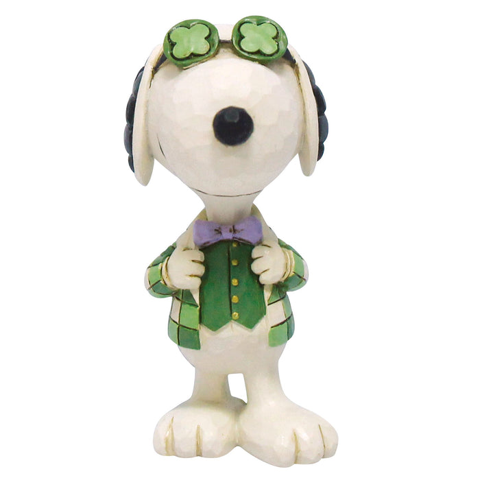 Enesco Snoopy Shamrock Glasses Mini
