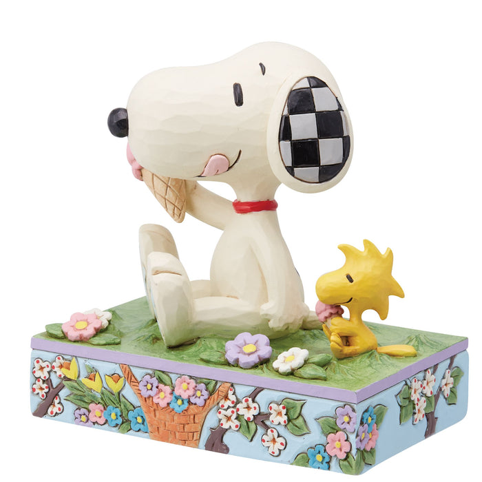 Enesco Snoopy & Woodstock Eating Ice