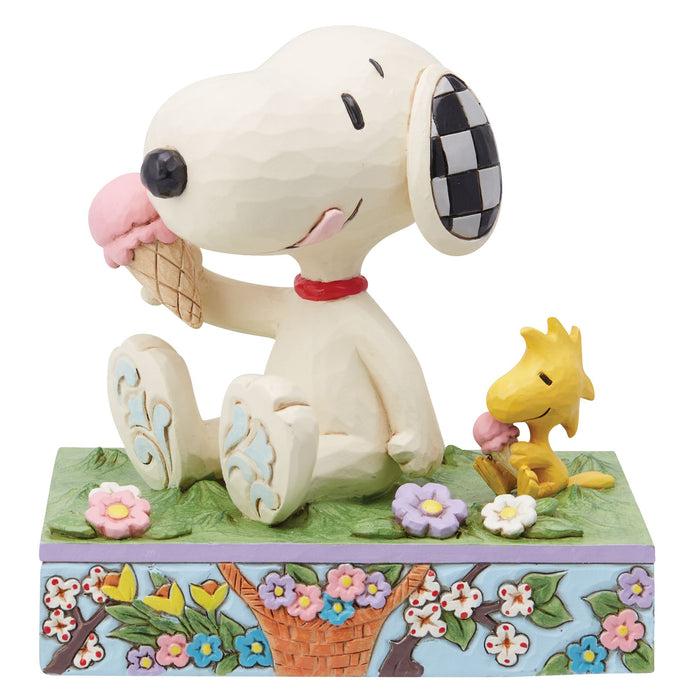Enesco Snoopy & Woodstock Eating Ice