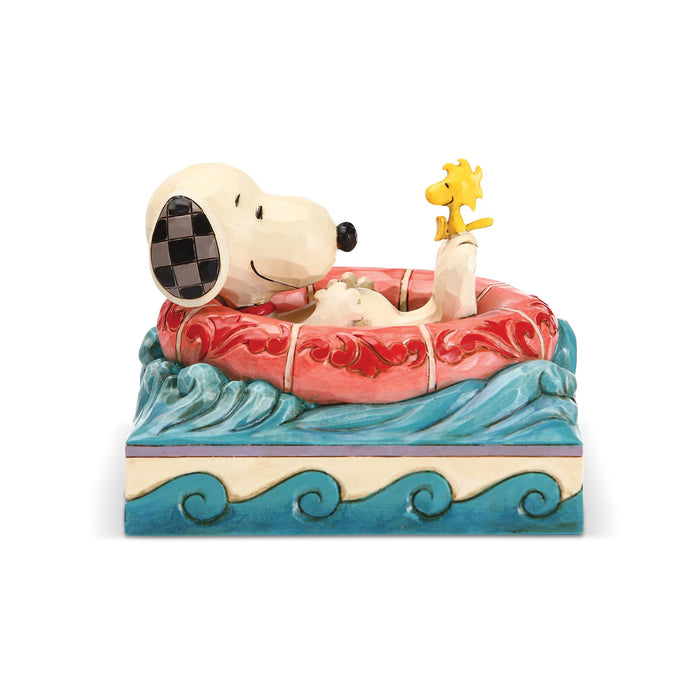 Enesco Snoopy/Woodstock In Floatie