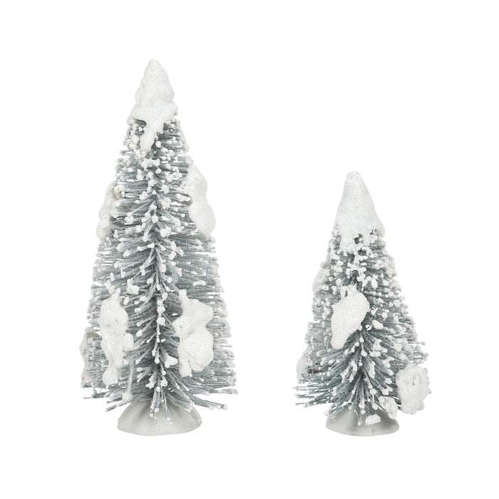 Enesco Snow Laden Tree St/2