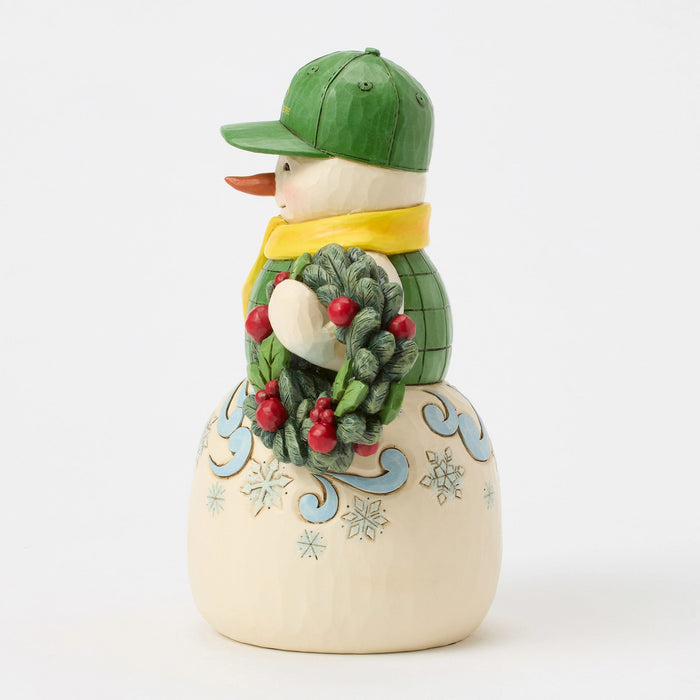 Enesco Snowman In John Deere Hat