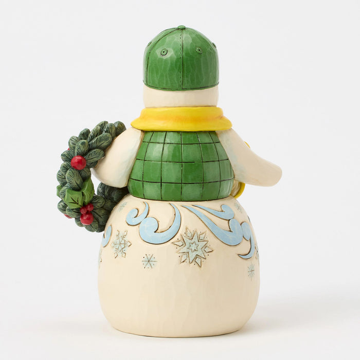 Enesco Snowman In John Deere Hat