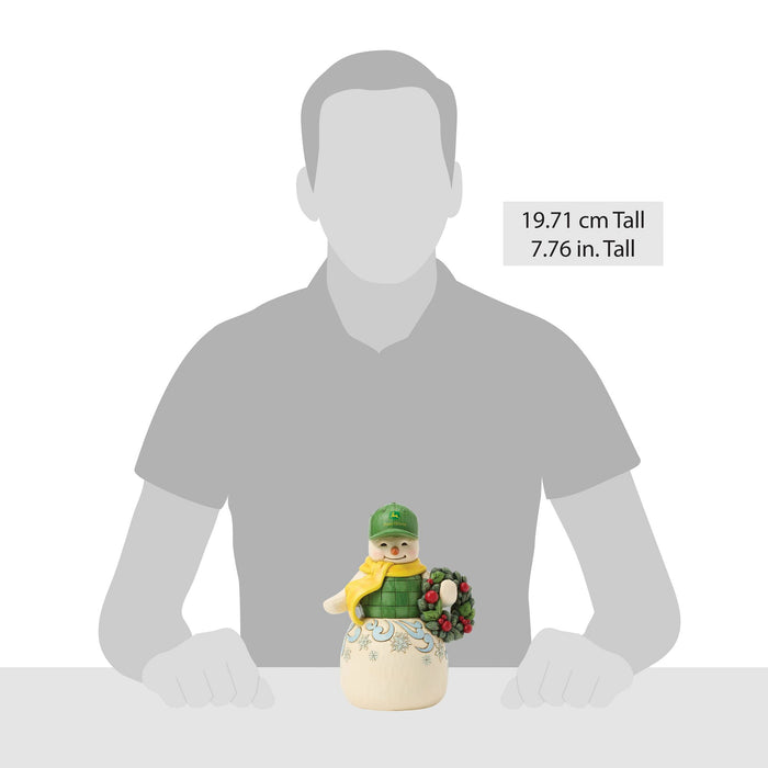 Enesco Snowman In John Deere Hat