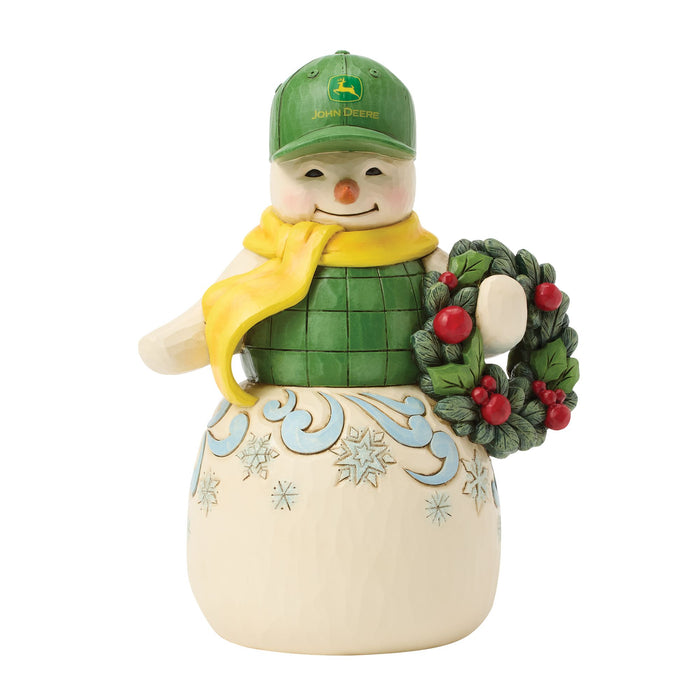 Enesco Snowman in John Deere Hat